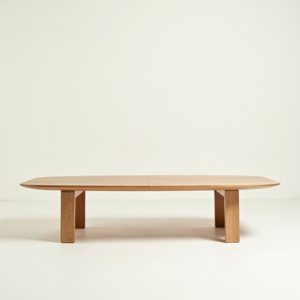 Solid oak coffee table